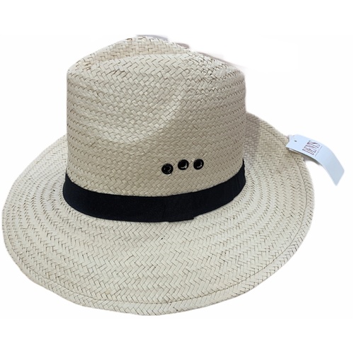 Dents DENTS Woven Paper Straw Panama Hat Trilby Fedora - L/XL (One Size) - Main Image