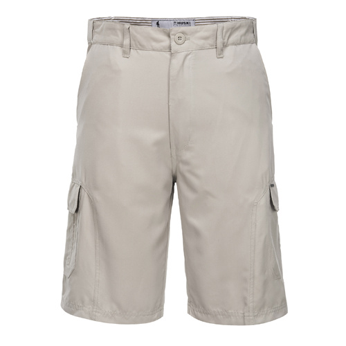 HUSKI Cargo Shorts Mens Cascade Microfibre Flexi Fit Short Army Military 515206 - Bone - 4XL (112cm Waist) - Main Image