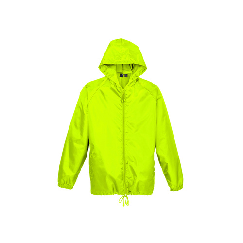 Adult Spray Jacket Outdoor Casual Hike Rain Hi Vis Poncho Waterproof - Fluoro Lime - Main Image