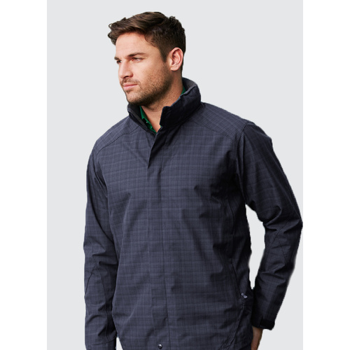 Mens Quantum Windproof Jacket Coat Winter Blazer with Hood - Graphite - 3XL - Main Image