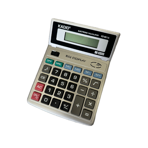 Desktop Electronic Calculator Basic 8-Digit Dual Power LCD Display for Office Business - Main Image