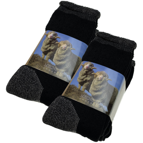 6 Pairs Heavy Duty Merino Wool Work Socks Extra Thick Cushion (Size 11-14) - Main Image