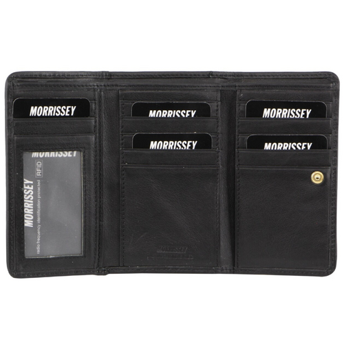 Morrissey Womens Card Holder Leather Wallet Coin Clutch Purse Organizer Cute Girl Ladies - Navy - Main Image