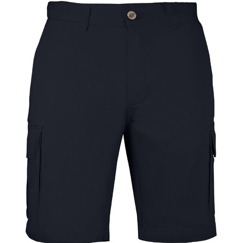 Mens Cargo Shorts 100% Cotton Casual Work Wear Half Pants Summer Army Military - Black - 36 (92cm) - Main Image