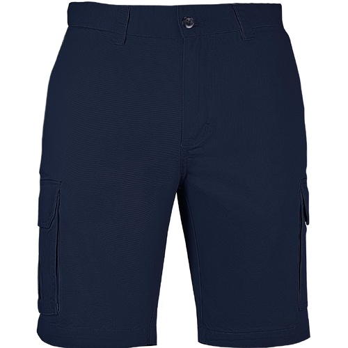 Mens Cargo Shorts 100% Cotton Casual Work Wear Half Pants Summer Army Military - Navy - 36 (92cm) - Main Image