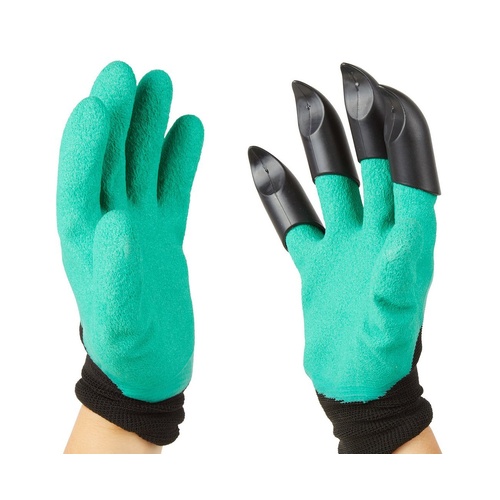 Garden Guru Waterproof and Puncture Resistant Gloves w Claws Digging - Main Image