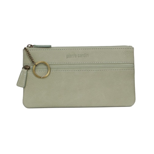 Pierre Cardin Ladies Women Genuine Soft Leather Italian Wallet Case - Green - Main Image