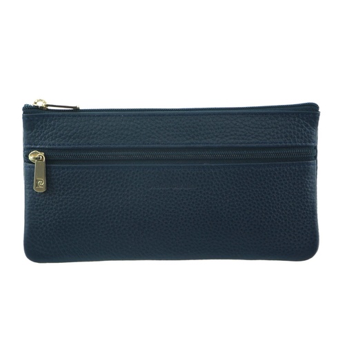 Pierre Cardin Ladies Womens Genuine Soft Leather Italian Wallet - Navy - Main Image