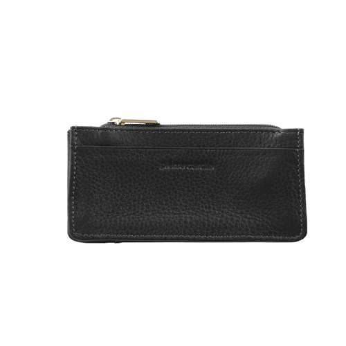 Pierre Cardin Womens Soft Italian Leather Coin Purse Holder Wallet - Black - Main Image