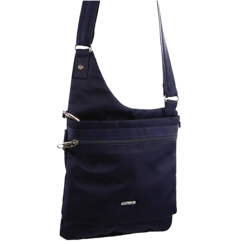 Pierre Cardin RFID Cross Body Bag Travel Anti-Theft Slash Proof Sling - Navy - Main Image