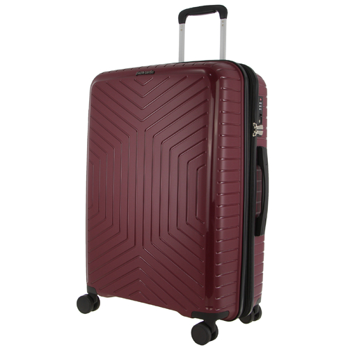Pierre Cardin 76cm Large Hard-Shell Suitcase Travel Luggage Bag - Burgundy - Main Image