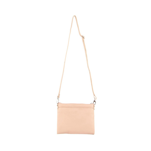 Pierre Cardin Ladies Cross Body Bag Leather Clutch Shoulder Sling Womens  - Blush - Main Image