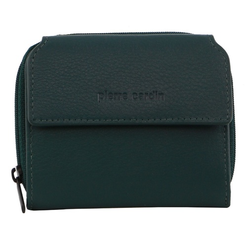 Pierre Cardin Leather Ladies Tri-Fold Tab Zip-Around Wallet - Zirkon - Main Image