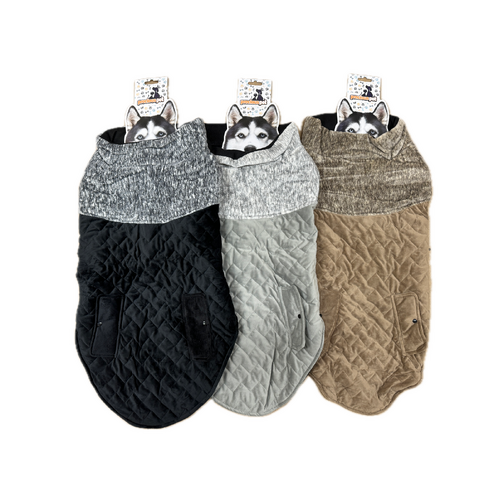 80cm Quilted Dog Jacket Coat Warm Winter Pet Clothes Vest Padded Windbreaker - Main Image
