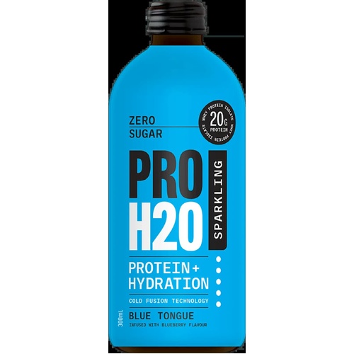 PRO H20 Sparkling 20g Protein Hydration Drink Zero Sugar Hydrate - Blue Tongue - Main Image