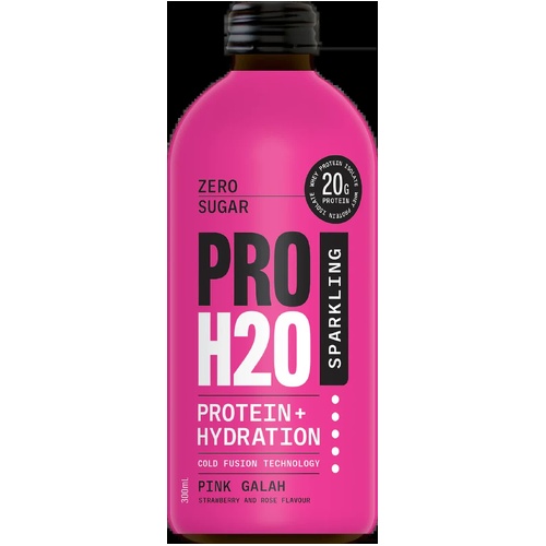 PRO H20 Sparkling 20g Protein Hydration Drink Zero Sugar Hydrate - Pink Galah - Main Image