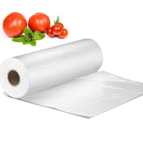 Produce Roll Bags Heavy Duty Food Grade Plastic Freezer Supermarket Bag Gusset - Main Image