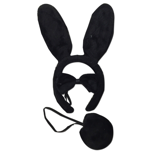 3 Piece Set Animal Costume Dress Up Party Bow Tie Tail Ears Book Week Cosplay - Main Image