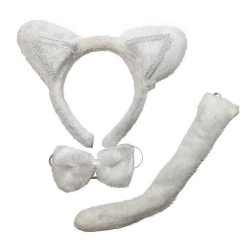 3 Piece Set Animal Costume Dress Up Party Bow Tie Tail Ears Book Week Cosplay - Main Image
