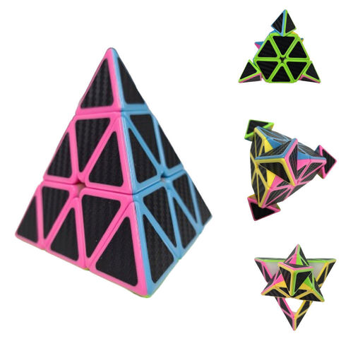 Educational Toy Triangle Speed Cube Pyramid Brain Teaser Puzzle Magic - Main Image