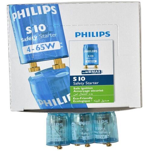 Philips S10 Safety Starters for Fluorescent Lamps Lights - 3 Boxes of 25 - Main Image