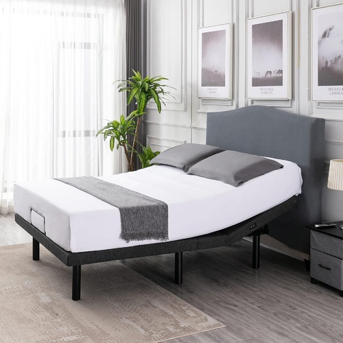 S*MAX Queen Adjustable Zero Gravity Bed Frame with Dual Motors Wireless Remote & USB Ports - Main Image