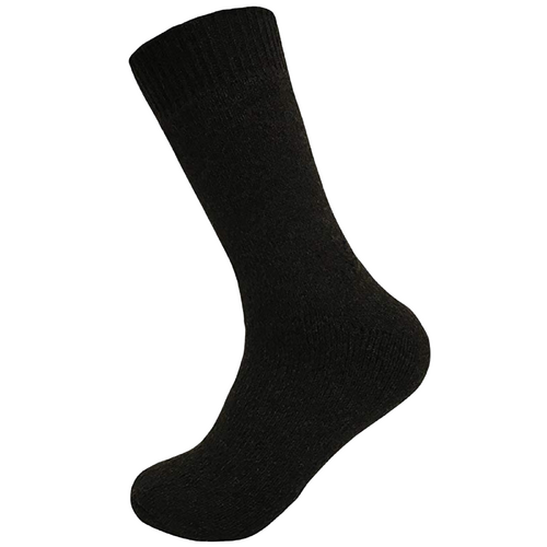 Merino Wool Mens Loose Top Thermal Socks Diabetic Comfort Circulation - 1 Pair - Grey - 2-8 - Main Image
