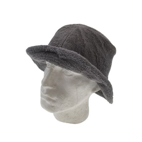 Stingy Brim Terry Towelling Bucket Hat Daggy Fishing Camping Lad Cap 100% COTTON - Grey - XXL - Main Image