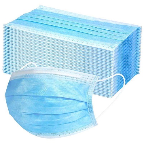 100x Disposable SURGICAL MASKS Face Guard Dust Mouth 3 Ply Air Purifying - Main Image