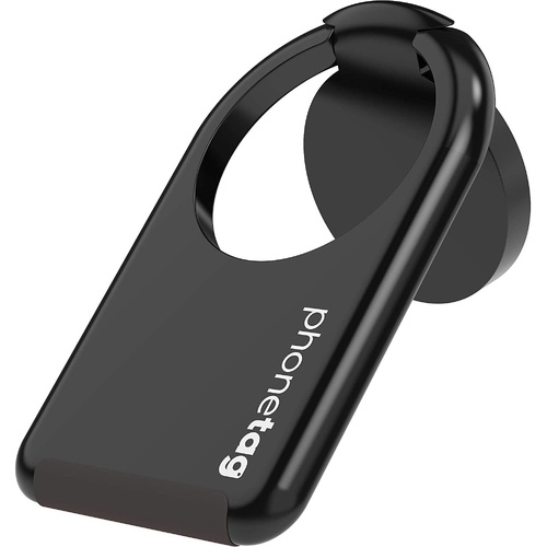 phonetag - Multi-View Phone Stand with Magnetic Ring Holder Universal (Black) - Main Image