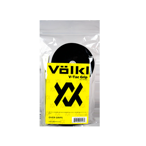 Volkl V-Tac Overgrip Bulk Tennis Badminton Squash Over Grip - Black (30 Pack) - Main Image