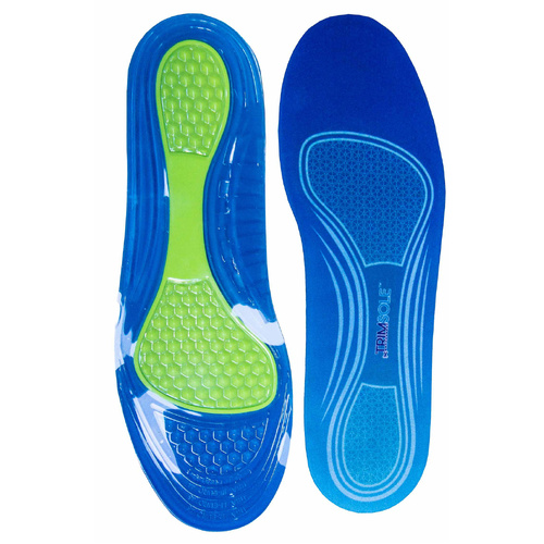 TRIMSOLE Mens Gel Advanced Insoles Silicone Antibacterial Inserts Pads Massage - Main Image