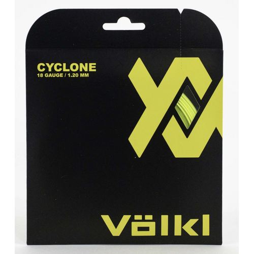 1 Pack Volkl Cyclone 18g/1.20mm Tennis Racquet Strings - Neon Yellow - Main Image
