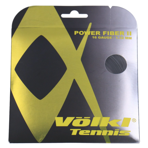 Volkl Power Fiber Black Tennis String 16/1.32 (12 M Set) - Main Image