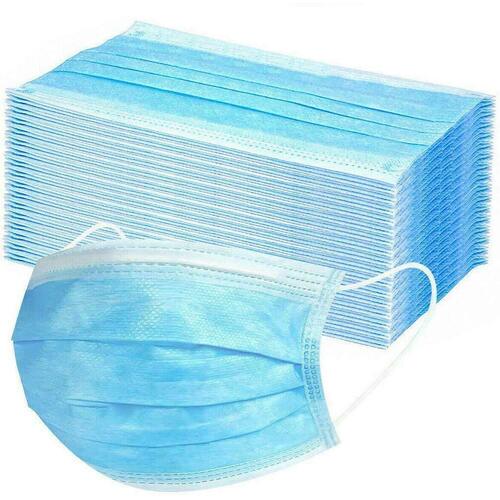 50x CE CERTIFIED Disposable SURGICAL MASKS Face Guard Dust Mouth 3 Ply Air Purifying - Main Image