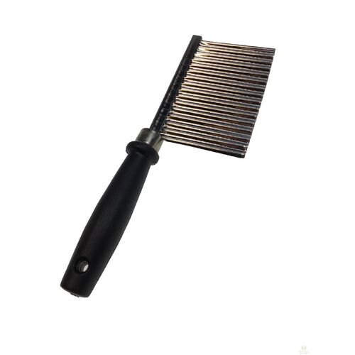LARGE RIPPLE JELLY KNIFE Stainless Steel Blade Potato Crinkle Wavy Cutter Slicer - Main Image