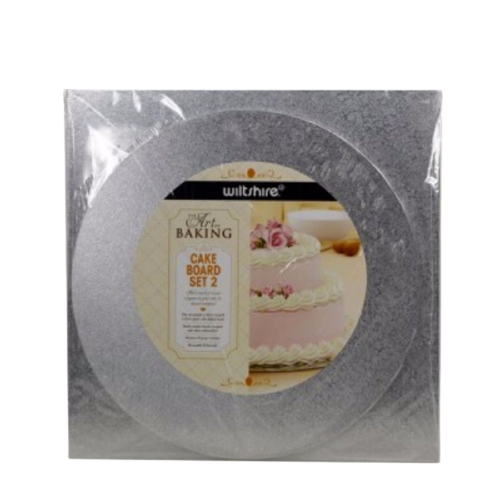 Set of 2 WILTSHIRE Cake Board Art of Baking Wooden Approved Food Grade Reusable - Main Image