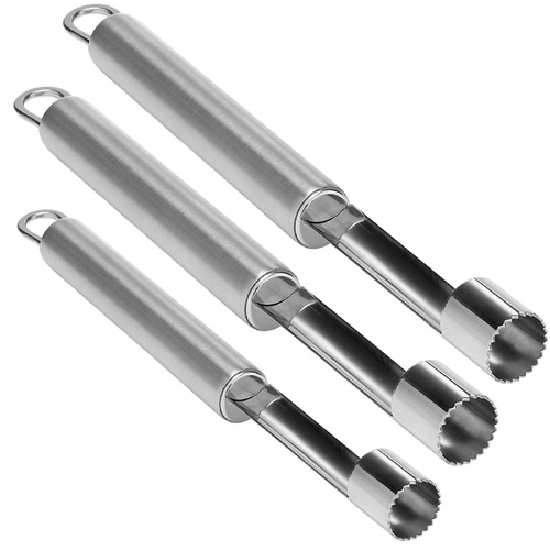 3x WILTSHIRE APPLE CORER Fruit Vegetable Cutter Slicer Tool Stainless Steel - Main Image
