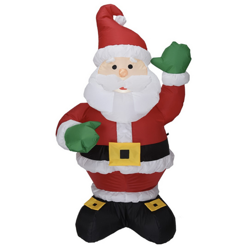 135cm Christmas Charm Inflatable Santa Claus Decor w/ LED Lights Blow Up Xmas - Main Image