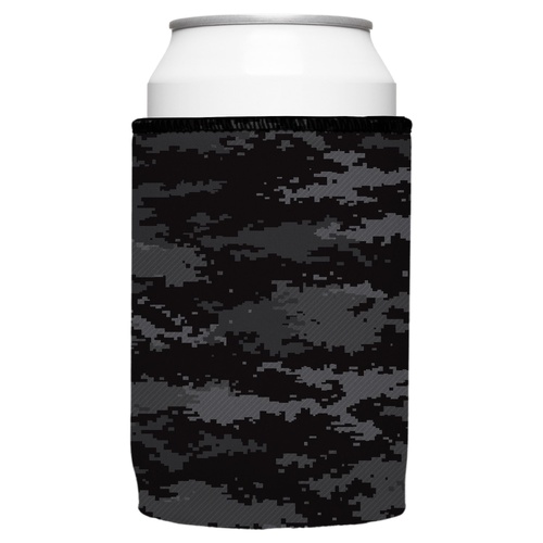 Digital Pixel Black Camo Stubby Cooler - Standard - Main Image