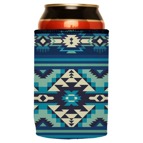 Blue Navajo Rug Stubby Cooler - Standard - Main Image