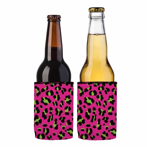 80s Leopard Print Stubby Cooler 2-Pack - Standard - Main Image