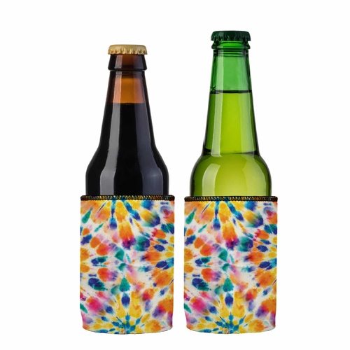 Rainbow Spiral Tie-Dye Stubby Cooler 2-Pack - Standard - Main Image