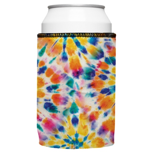 Rainbow Spiral Tie-Dye Stubby Cooler - Standard - Main Image