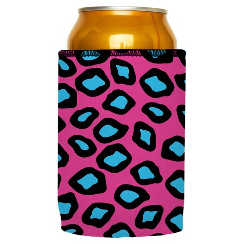 Pink Leopard Print Stubby Cooler - Standard - Main Image