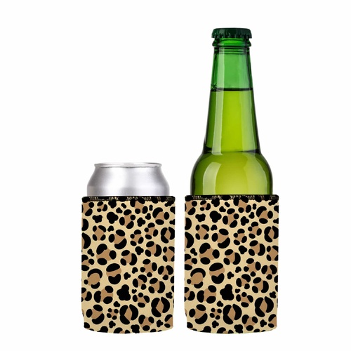Leopard Print Stubby Cooler 2-Pack - Standard - Main Image