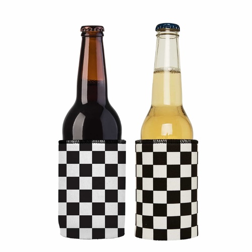 Small Checkerboard Stubby Cooler 2-Pack - Standard - Main Image