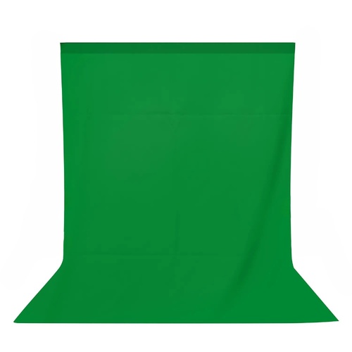 Hridz Premium Quality 2x3m Green Screen Photo Backdrop Muslin Background Studio Curtain with pocket - Main Image