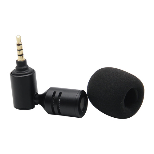 HRIDZ Portable Mini Microphone 3.5mm Stereo Type-C Flexural Bendable Mic - 3-pole - Main Image