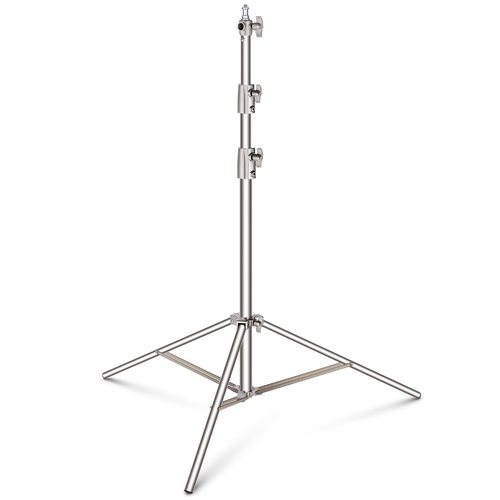 Hridz Stainless Steel 2.8m Heavy Duty Light Stand for Studio Softbox Bowen Lights Photography Studio 280cm Tripod - Main Image